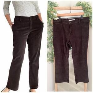 Woolrich Brown Corduroy Straight Leg Pants Womens Size 14 70s Retro Casual